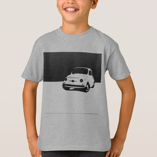 Fiat 500, 1959 - Zwart op lichte shirten T-shirt (Voorkant)