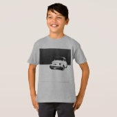 Fiat 500, 1959 - Zwart op lichte shirten T-shirt (Voorkant volledig)