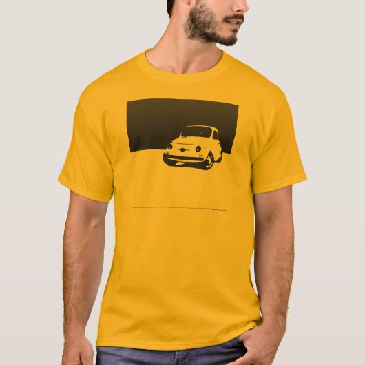 Fiat 500, 1959 - Zwart op lichte shirten T-shirt (Voorkant)