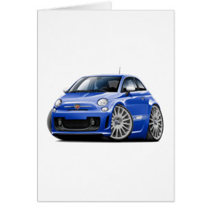 Fiat 500 Abarth Blue Car