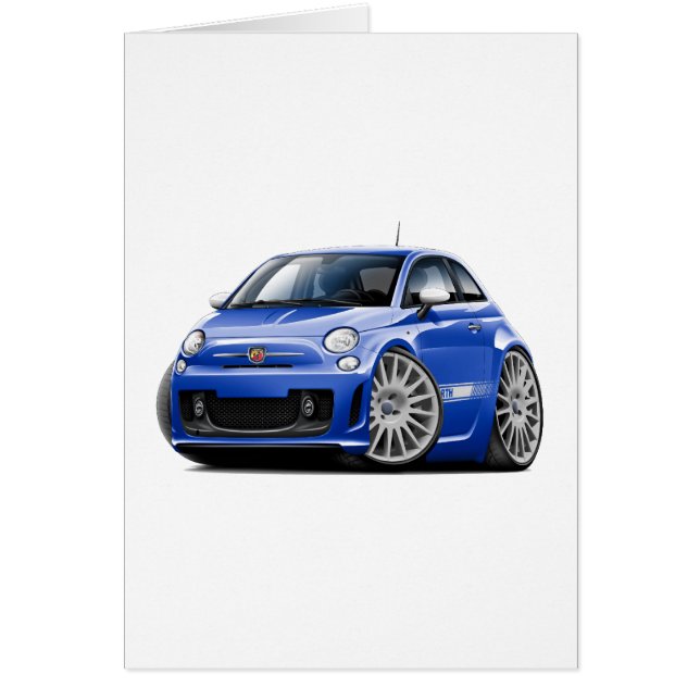 Fiat 500 Abarth Blue Car (Voorkant)