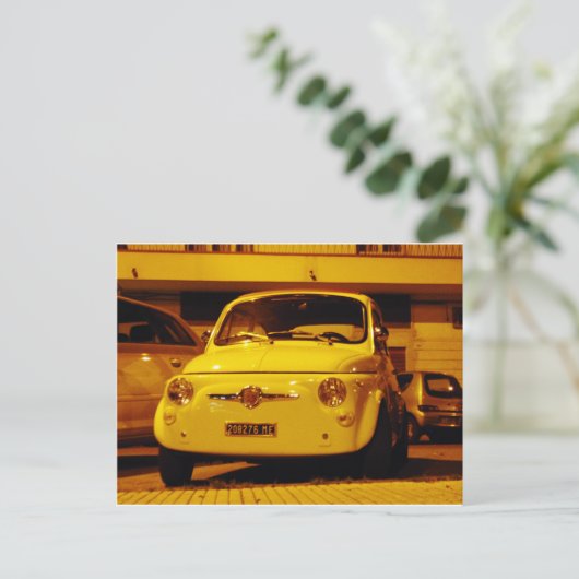 Fiat 500 Abarth. Briefkaart (Staand voorkant)