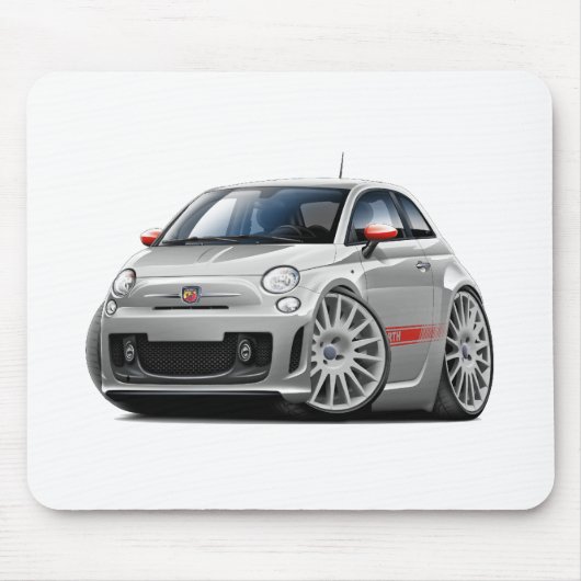 Fiat 500 Abarth Grey Car Muismat (Voorkant)
