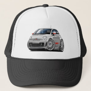 Fiat 500 Abarth Grey Car Trucker Pet