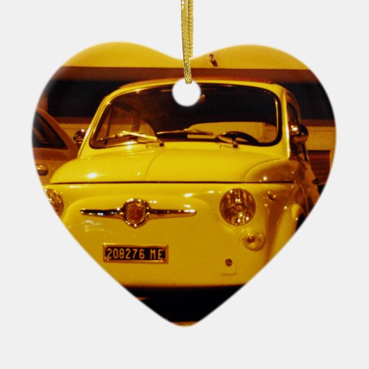 Fiat 500 Abarth. Keramisch Ornament (Voorkant)