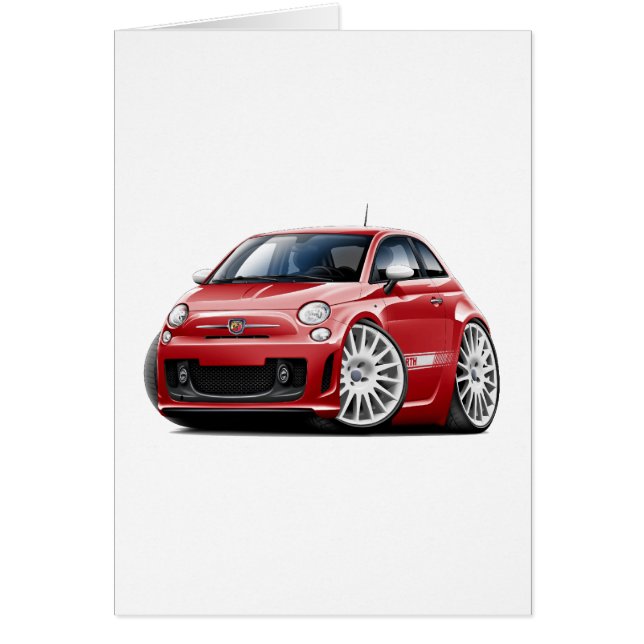 Fiat 500 Abarth Red Car (Voorkant)