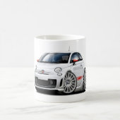 Fiat 500 Abarth White Car Koffiemok (Center)