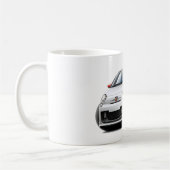 Fiat 500 Abarth White Car Koffiemok (Links)