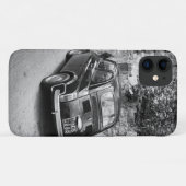 FIAT 500-auto in zwart-wit Case-Mate iPhone Case (Achterkant (horizontaal))