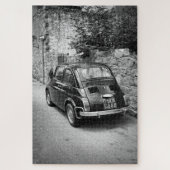 FIAT 500-auto in zwart-wit Legpuzzel (Verticaal)