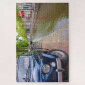 Fiat 500 auto op het kanaal, Amsterdam Legpuzzel (Verticaal)