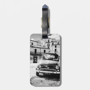 Fiat 500 Bagagelabel, klassieke Italiaanse auto Bagagelabel