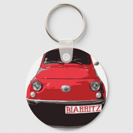 Fiat 500 Biarritz Sleutelhanger (Voorkant)