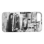 Fiat 500 Black + White, Rome, Italië, iPhone 7 hoe Case-Mate iPhone Case (Achterkant (Horizontaal))