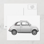 Fiat 500 briefkaart (Voorkant / Achterkant)