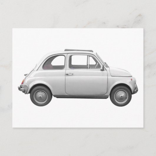 Fiat 500 briefkaart (Voorkant)