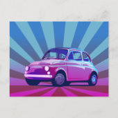 Fiat 500 Bunt Briefkaart (Voorkant)