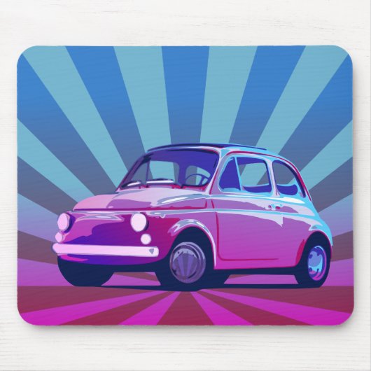 Fiat 500 Bunt Muismat (Voorkant)