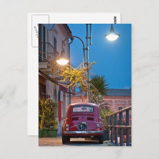 Fiat 500 Cinquecento Briefkaart (Voorkant / Achterkant)