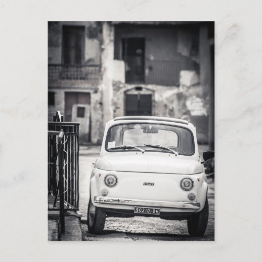 Fiat 500, Cinquecento in Italië Briefkaart (Voorkant)