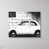 Fiat 500,  cinquecento in Italië Canvas Afdruk (Voorkant)
