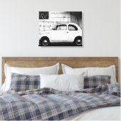 Fiat 500,  cinquecento in Italië Canvas Afdruk (Insitu (Slaapkamer))