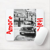 Fiat 500, cinquecento in Italië, klassiek cadeau v Muismat (Met muis)