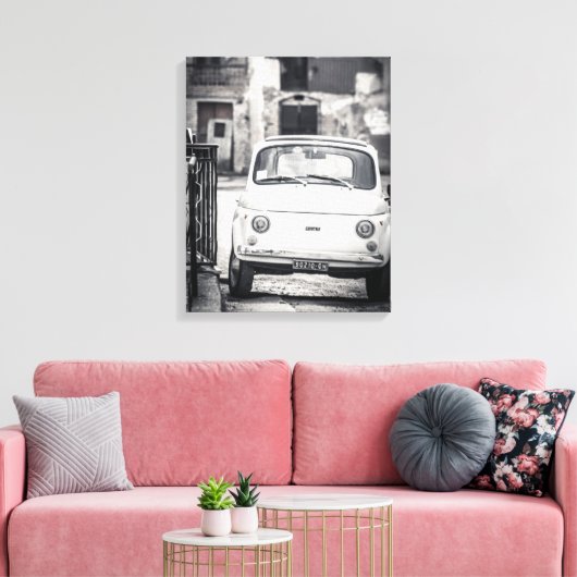Fiat 500, cinquecento, in Italië, klassiek canvas (Insitu (Woonkamer))