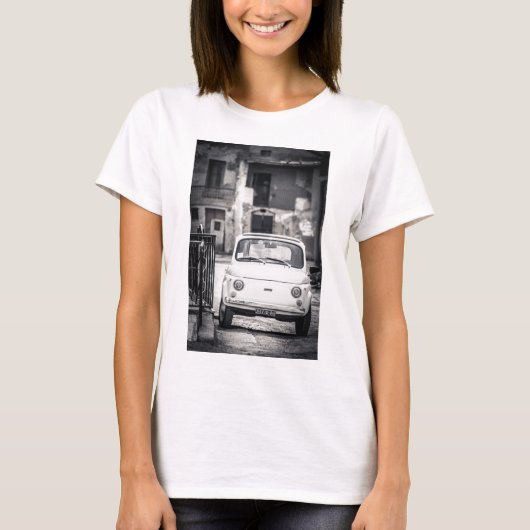 Fiat 500, Cinquecento in Italië T-shirt (Voorkant)
