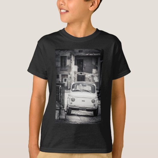 Fiat 500, Cinquecento in Italië T-shirt (Voorkant)