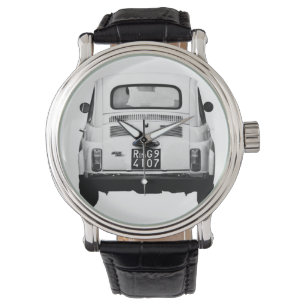 Fiat 500 Cinquecento in Rome, Italië, kijk Horloge