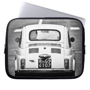 Fiat 500, cinquecento, in Rome, laptophoes Laptop Sleeve
