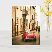 Fiat 500 Cinquecento in Umbrië, Italië Kaart (Gele Bloem)