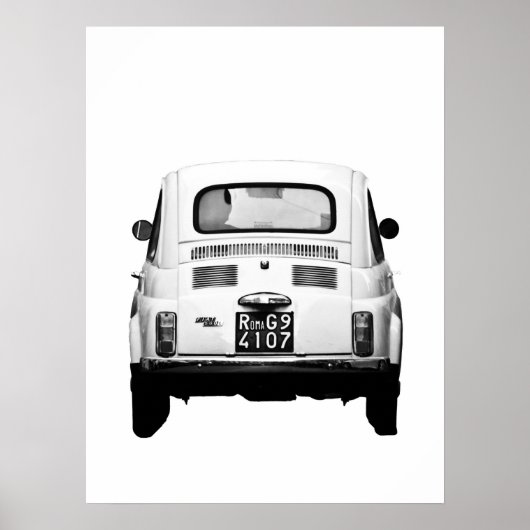 Fiat 500,  cinquecento, Rome, Italië Poster (Voorkant)
