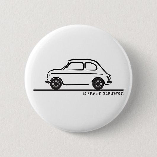 Fiat 500 Cinquecento Ronde Button 5,7 Cm (Voorkant)