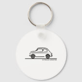 Fiat 500 Cinquecento Sleutelhanger (Voorkant)
