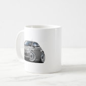Fiat 500 grijze auto koffiemok (Voorkant links)