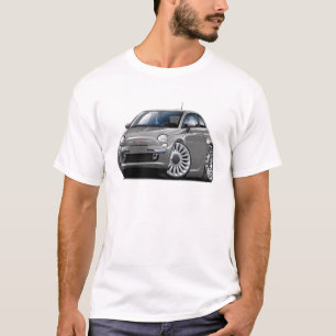 Fiat 500 grijze auto t-shirt