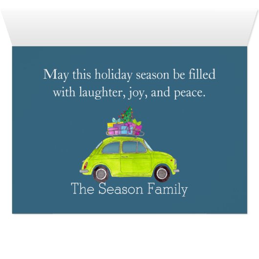 Fiat 500 in de  stad (Binenzijde Horizontaal (Onderkant))