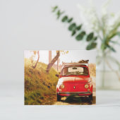 Fiat 500 in Italië Briefkaart (Staand voorkant)
