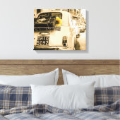 Fiat 500 in Italië  canvas (Insitu (Slaapkamer))