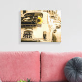 Fiat 500 in Italië  canvas Afdruk (Insitu (Woonkamer))