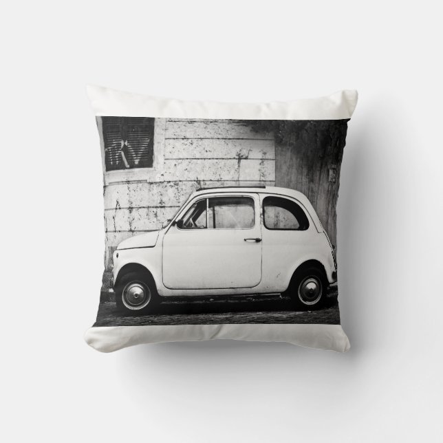 Fiat 500 in Italië, klassiek autokussen Kussen (Voorkant)