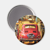 Fiat 500 in Italië Magneet (Voorkant / Achterkant)