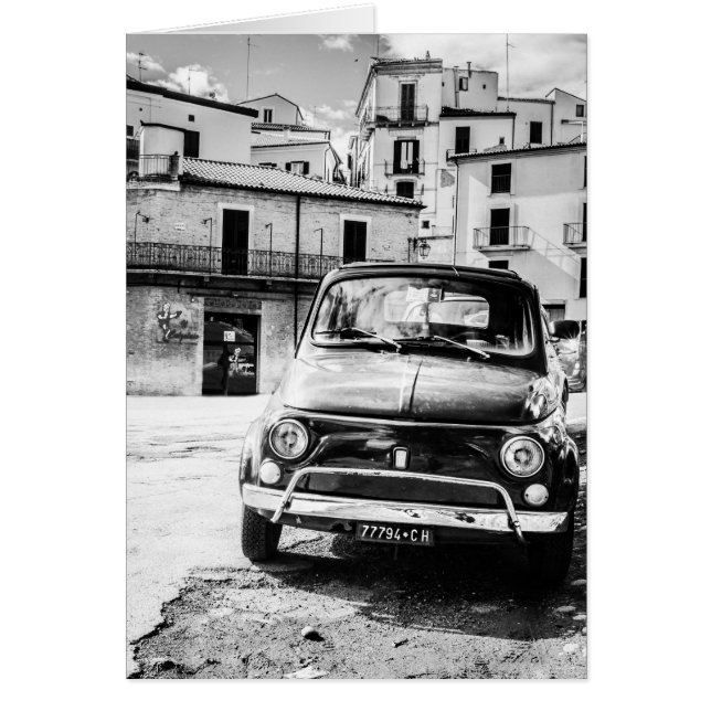Fiat 500 in Italië — Retro-reiscadeaus (Voorkant)
