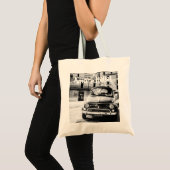 Fiat 500 in Italië — Retro-reiscadeaus Tote Bag (Voorkant (product))