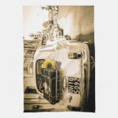  Fiat 500 in Italië theedoeken (Verticaal)