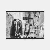 Fiat 500 in Italy Fleece Blanket, vintage car (Voorkant (Horizontaal))