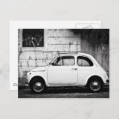 Fiat 500 in Rome, Italië Briefkaart (Voorkant / Achterkant)