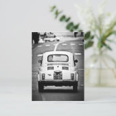 Fiat 500 in Rome, Italië Briefkaart (Staand voorkant)